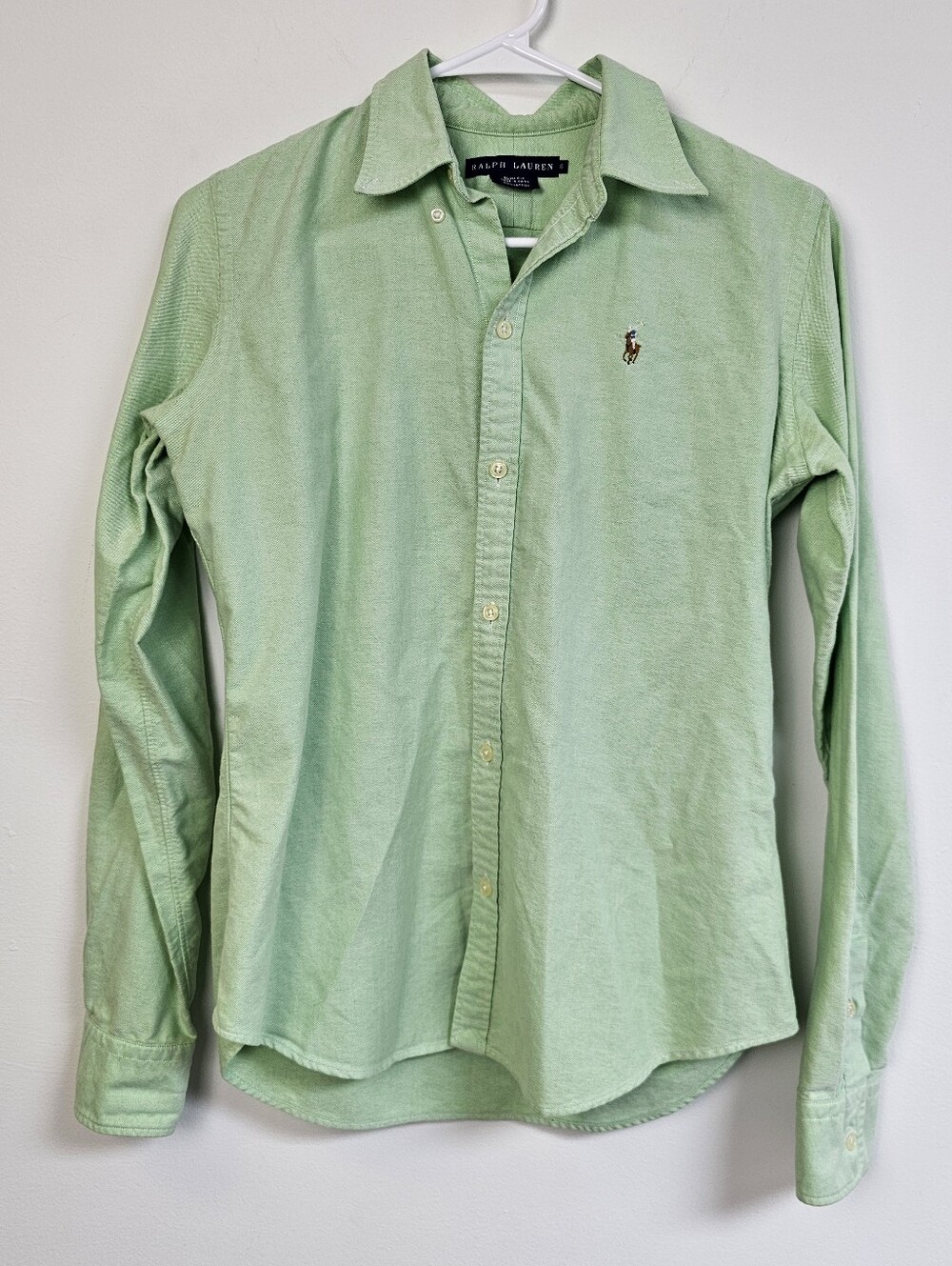 Ralph Lauren Button-front Vintage Slim Fit Polo Shirt Preppy